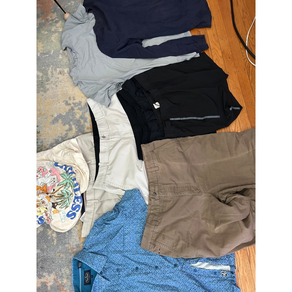 Men's 9 Piece Clothing Lot Balmain Nat Nast Nike Uniqlo Dockers - XL/2XL - FAIR